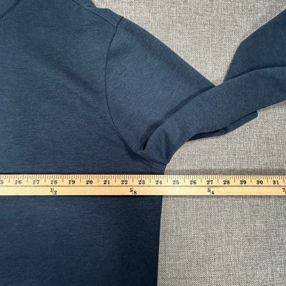 Mizzen+Main KPI Quarter Zip Pullover Mens XL Navy Blue Performance Stretch Golf